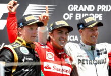 Kimi Raikkonen, Fernando Alonso, Michael Schumacher