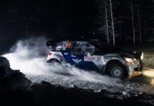 Боттас не избежал проблем в первый день Arctic Rally Valtteri Bottas, Arctic Lapland Rally
