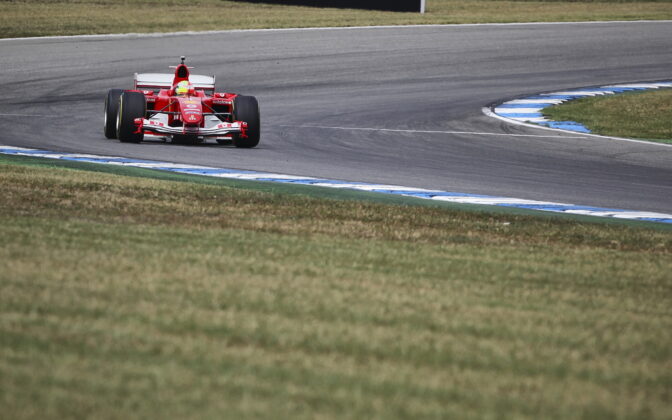 Mick Schumacher in Michael Schumachers F2004 Ferrari - 27.07.2019. Formula 1 World Championship, Rd 11, German Grand Prix, Hockenheim, Germany, Qualifying Day. - www.automotorsport.az, EMail: info@automotorsport.az - copy of publication required for printed pictures. Every used picture is fee-liable. © Copyright: automotorsport.az