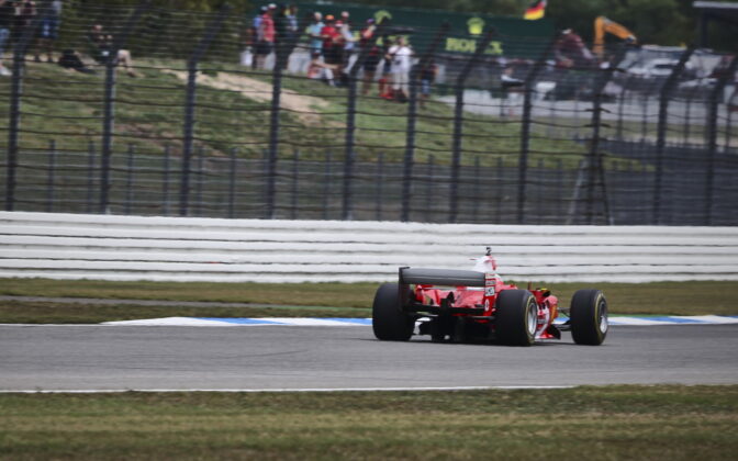 Mick Schumacher in Michael Schumachers F2004 Ferrari - 27.07.2019. Formula 1 World Championship, Rd 11, German Grand Prix, Hockenheim, Germany, Qualifying Day. - www.automotorsport.az, EMail: info@automotorsport.az - copy of publication required for printed pictures. Every used picture is fee-liable. © Copyright: automotorsport.az