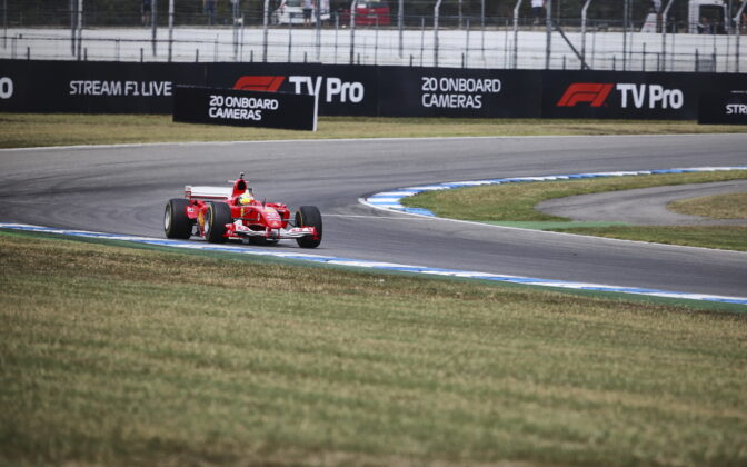 Mick Schumacher in Michael Schumachers F2004 Ferrari - 27.07.2019. Formula 1 World Championship, Rd 11, German Grand Prix, Hockenheim, Germany, Qualifying Day. - www.automotorsport.az, EMail: info@automotorsport.az - copy of publication required for printed pictures. Every used picture is fee-liable. © Copyright: automotorsport.az