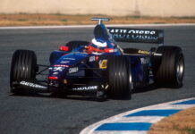 Баттон вспоминает первый опыт за рулём машины Ф1 Jenson Button, Prost-Peugeot AP02