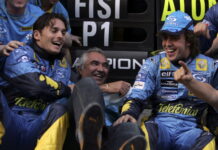 Лучшим напарником Фернандо Алонсо считает Физикеллу Giancarlo Fisichella, Flavio Briatore, Fernando Alonso