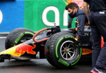 Макс Ферстаппен повредил машину по пути на старт Max Verstappen