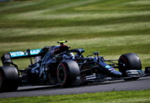 Великобритания-2020: Mercedes быстрее всех на третьей тренировке Valtteri Bottas