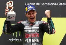 Куартараро выиграл на фоне падений Росси и Довициозо Fabio Quartararo