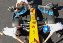 Ландо Норрис опробует новое переднее антикрыло Lando Norris