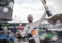 Ван дер Линде прорвался к дебютной победе с 14-го места Van der Linde