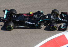 Россия-2020: Боттас закончил пятницу с лучшим временем Valtteri Bottas