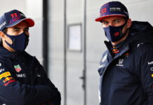 Red Bull провела обкатку новой машины Sergio Perez, Max Verstappen