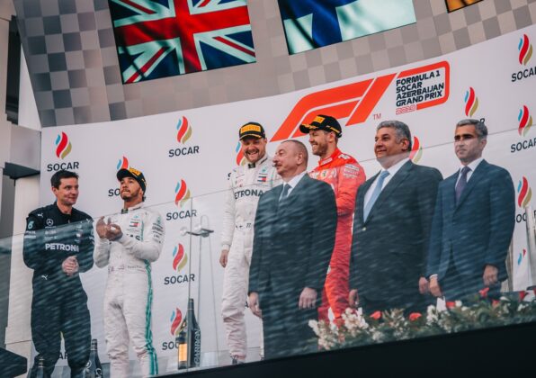 2019 Azerbaijan GP podium