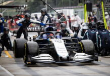 100 пит-стопов Williams во время Гран При Португалии George Russell, pit stop