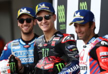 Куартараро выиграл квалификацию в Портимане Alex Rins, Fabio Quartararo, Johann Zarco