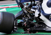 Коробка передач на машине Цуноды разломилась пополам Yuki Tsunoda