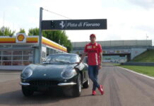 Шарль Леклер за рулём Ferrari 275 GTB в Фьорано Charles Leclerc