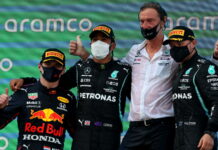 Испания-2021: Льюис Хэмилтон переиграл Макса Ферстаппена Max Verstappen, Lewis Hamilton, Valtteri Bottas