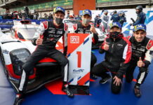 Toyota выиграла первую гонку в истории гиперкаров Brendon Hartley, Kazuki Nakajima, Sebastien Buemi