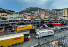 Автопоезда команд уже прибыли в Монако Monaco Grand Prix