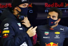 Серхио Перес благодарен Алексу Элбону за помощь Alexander Albon, Sergio Perez