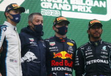 Бельгия-2021: Ферстаппен выиграл самую короткую гонку в истории George Russell, Max Verstappen, Lewis Hamilton