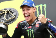 Куартараро на Yamaha одержал пятую победу в сезоне Fabio Quartararo