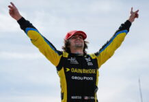 Колтон Херта выиграл гонку в Лагуна-Секе, Ромен Грожан поднялся на подиум Colton Herta