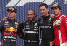 Max Verstappen, Lewis Hamilton, Carlos Sainz