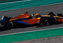Первый выезд на трассу McLaren MCL36 Lando Norris
