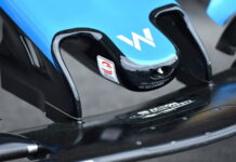 Senna logo on the front wing of Williams FW42