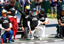 Норрис: Мы найдём альтернативу преклонению колена F1 drivers take a knee