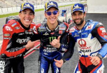 Куартараро разгромил соперников в португальской гонке Aleix Espargaro, Fabio Quartararo, Johann Zarco