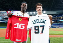 Шарль Леклер впервые вышел на бейсбольное поле Charles Leclerc