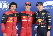 Carlos Sainz, Charles Leclerc, Max Verstappen