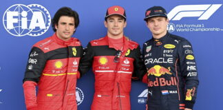 Carlos Sainz, Charles Leclerc, Max Verstappen
