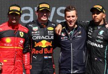 Carlos Sainz, Max Verstappen, Lewis Hamilton