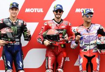 Баньяя в четвертый раз за шесть Гран При выиграл квалификацию Fabio Quartararo, Francesco Bagnaia, Jorge Martin