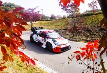 Эванс завершил лидером сумбурную пятницу на Ралли Япония Elfyn Evans