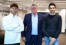 Пьер Гасли впервые побывал на базе Alpine в Энстоуне Pierre Gasly, Esteban Ocon, Esteban Ocon