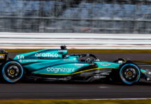 Aston Martin проводит обкатку AMR23 в Сильверстоуне Lance Stroll