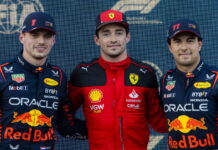 Азербайджан-2023: Леклер принес Ferrari первый поул в сезоне Max Verstappen, Charles Leclerc, Sergio Perez