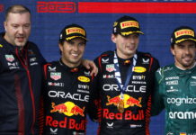 Майами-2023: Ферстаппен легко обогнал Переса и победил Oliver Hughes, Sergio Perez, Max Verstappen, Fernando Alonso