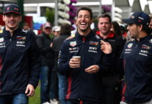 Max Verstappen, Daniel Ricciardo, Sergio Perez