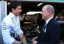 Вольфф: В Барселоне мы оценим обновлённую W14 Toto Wolff, Prince Albert II of Monaco