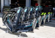 Новинки, представленные командами в Венгрии Mercedes front wing