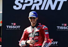 Баньяя выиграл спринт после большой аварии на старте Francesco Bagnaia