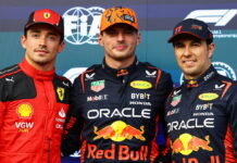 Бельгия-2023: Макс быстрейший, но Леклер стартует с поула Charles Leclerc, Max Verstappen, Sergio Perez