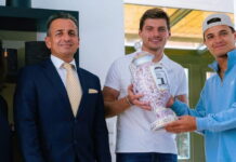 Максу Ферстаппену вручили кубок за победу в Венгрии Max Verstappen, Lando Norris