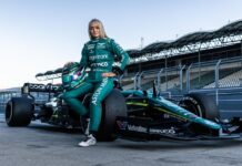 Джессика Хоукинс протестировала машину Aston Martin Jessica Hawkins