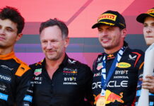 Япония-2023: Ферстаппен победил и принес Red Bull Кубок конструкторов Lando Norris, Christian Horner, Max Verstappen, Oscar Piastri