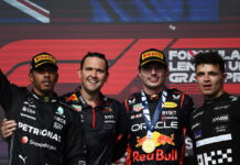 США-2023: 50-я победа Макса Ферстаппена Lewis Hamilton, John Hammond, Max Verstappen, Lando Norris